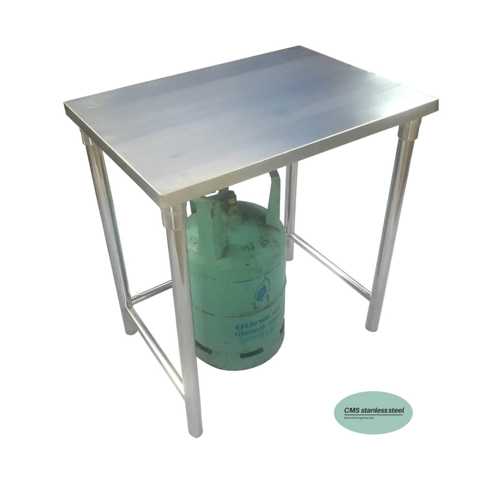 โต๊ะอเนกประสงค์ สแตนเลส CMS STAINLESS รุ่น CTA-507075A ความหนา 1 มม.ขนาด 50X70X75 ซม.